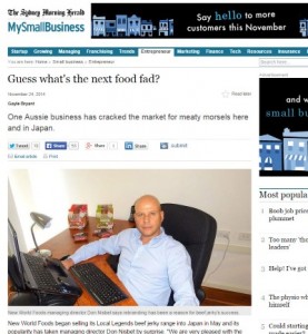 New World Foods features in SMH